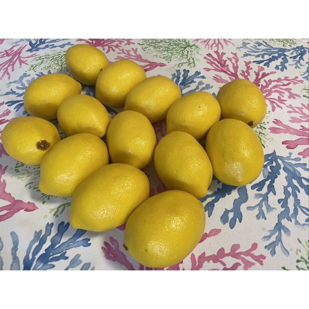 Faux Lemons Home Decor Set of 14 New  Floral Kitchen